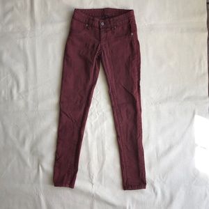 Girls’ Maroon Skinny Jeans